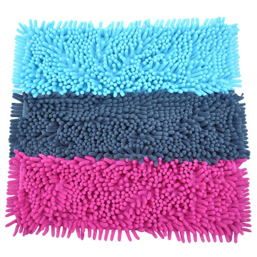 Wholesale Flat Floor Mop Microfiber Chenille Mop Fabric With Mop Pad Head Refill